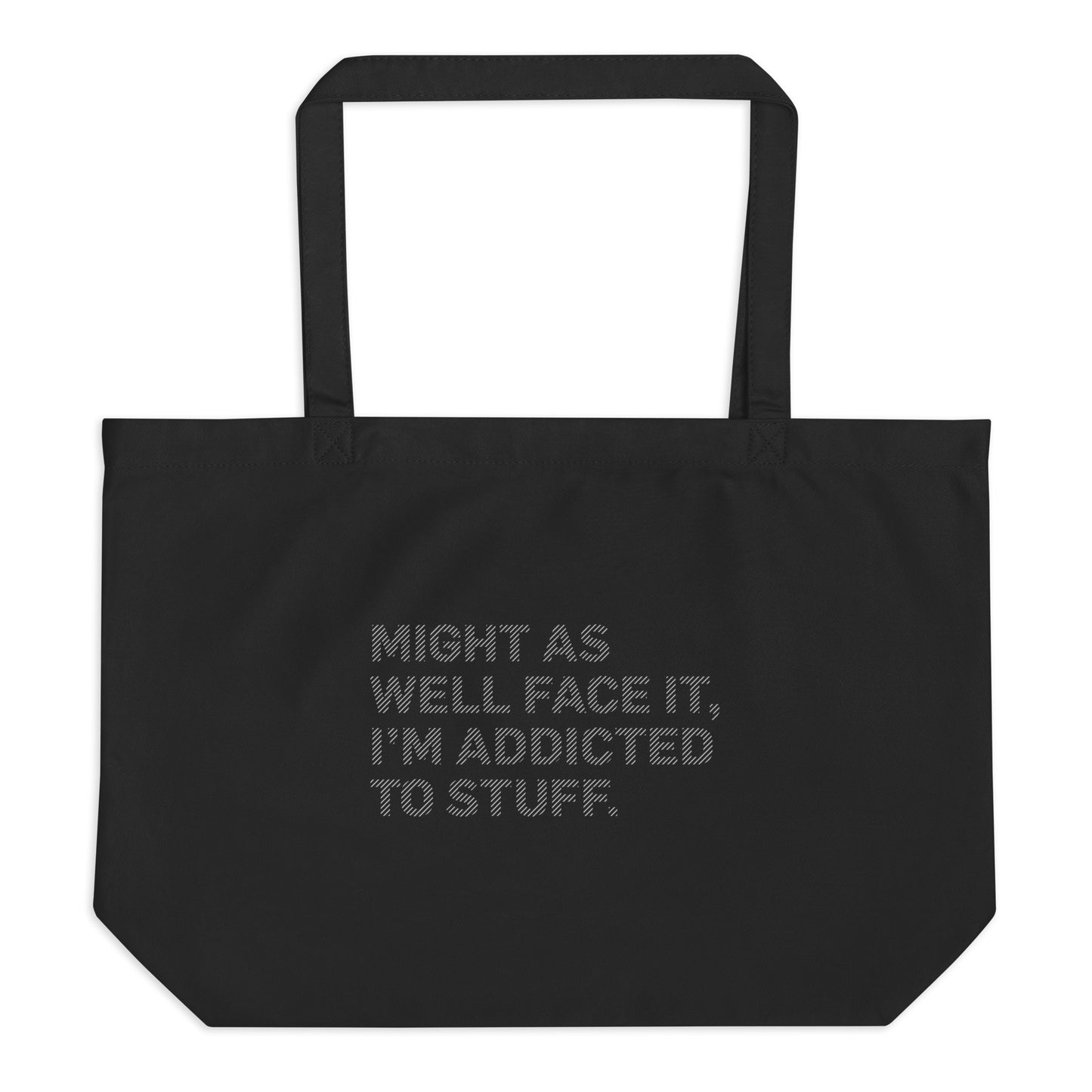 MIGHT AS WELL FACE IT Tote bag