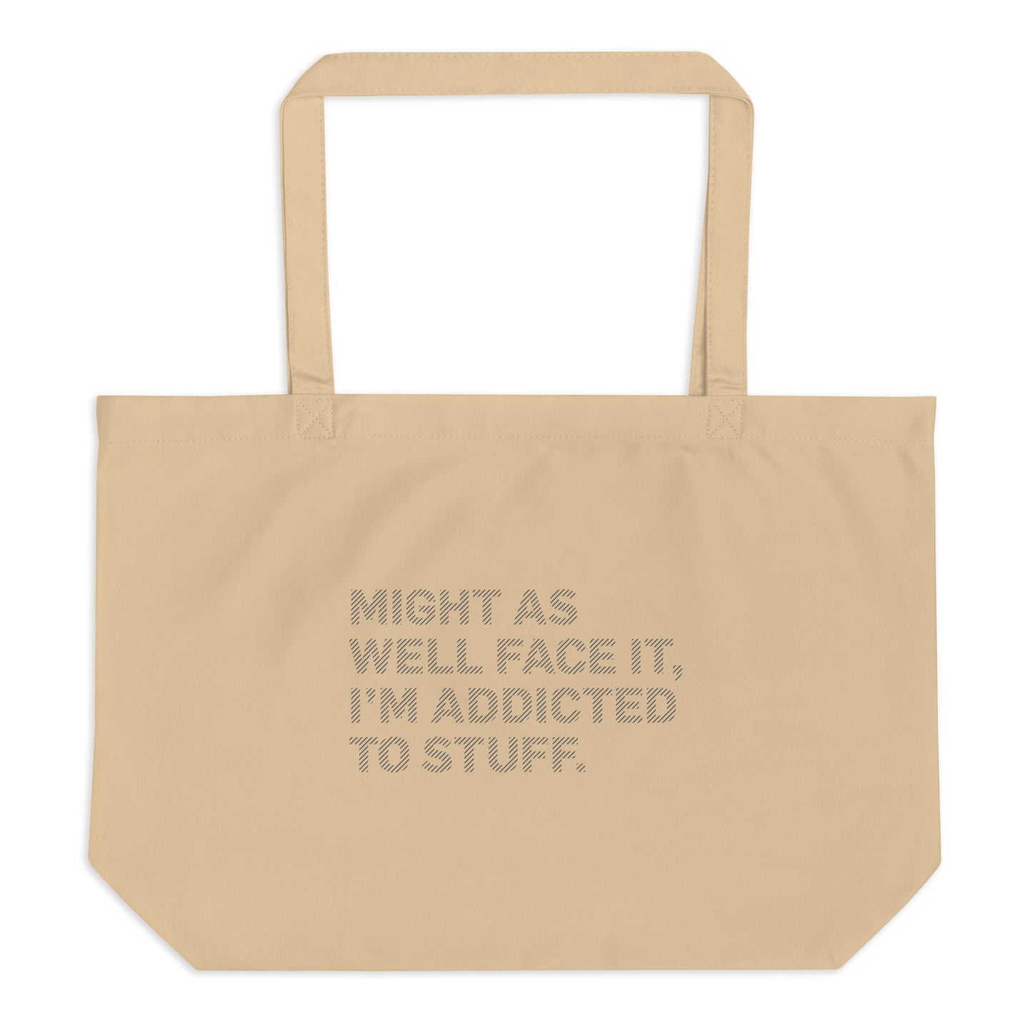 MIGHT AS WELL FACE IT Tote bag