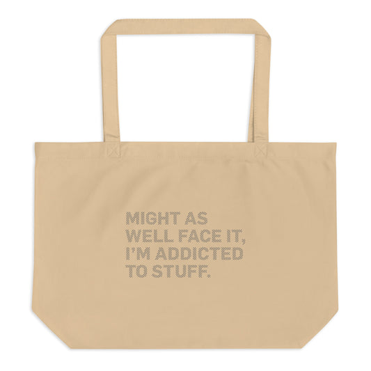 MIGHT AS WELL FACE IT Tote bag