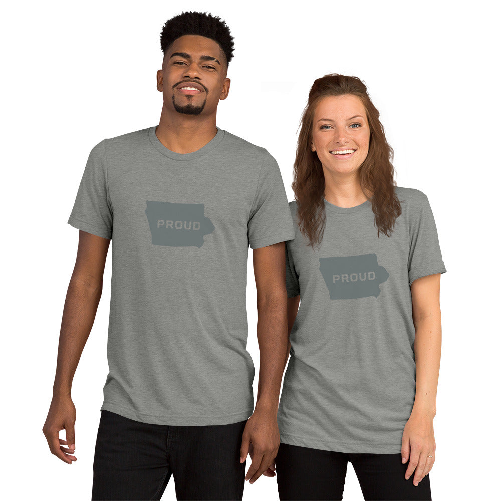 PROUD IOWAN Men's and Women's T-shirt