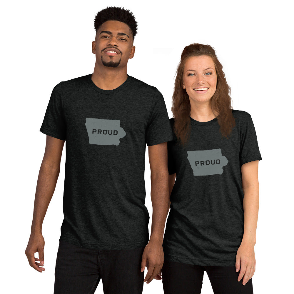 PROUD IOWAN Men's and Women's T-shirt