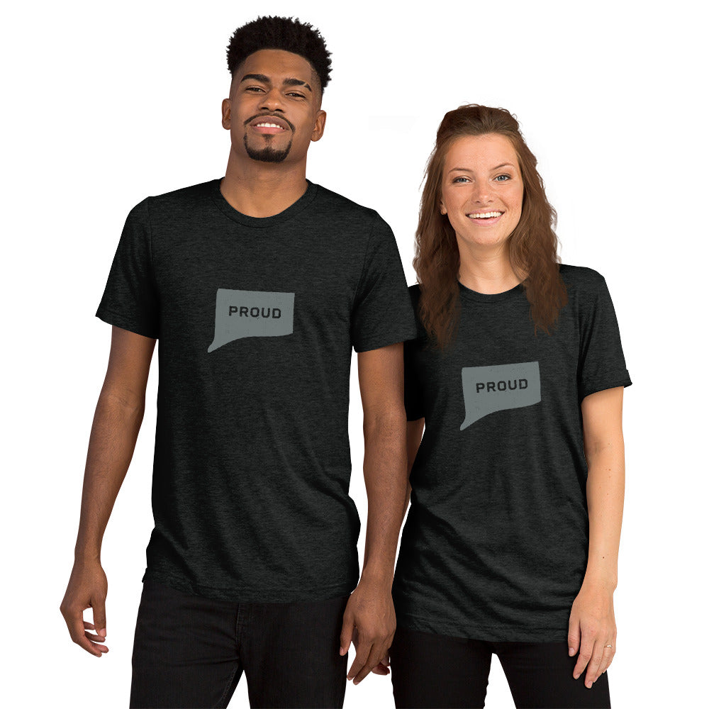 PROUD CONNECTICUTER Men's and Women's T-shirt