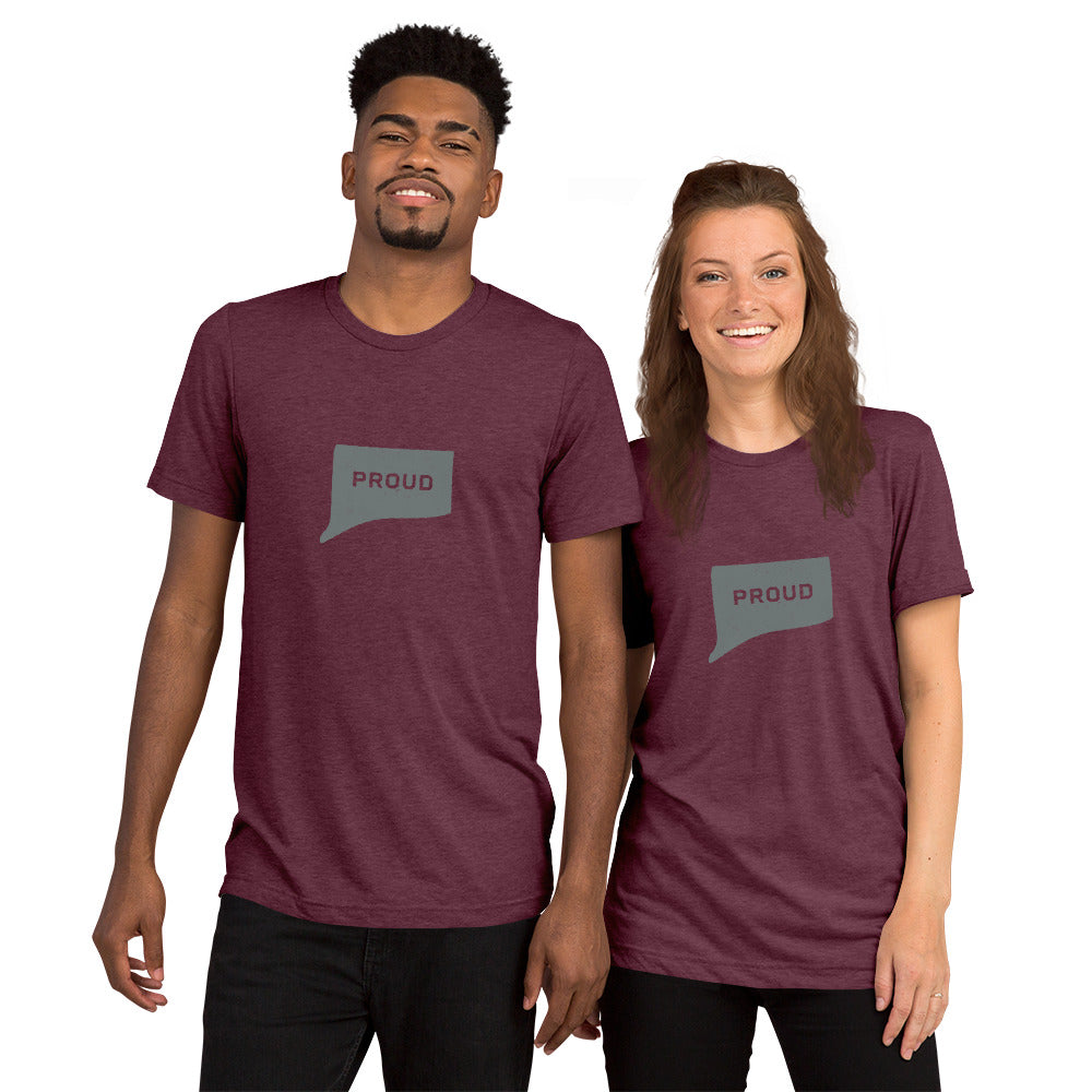 PROUD CONNECTICUTER Men's and Women's T-shirt