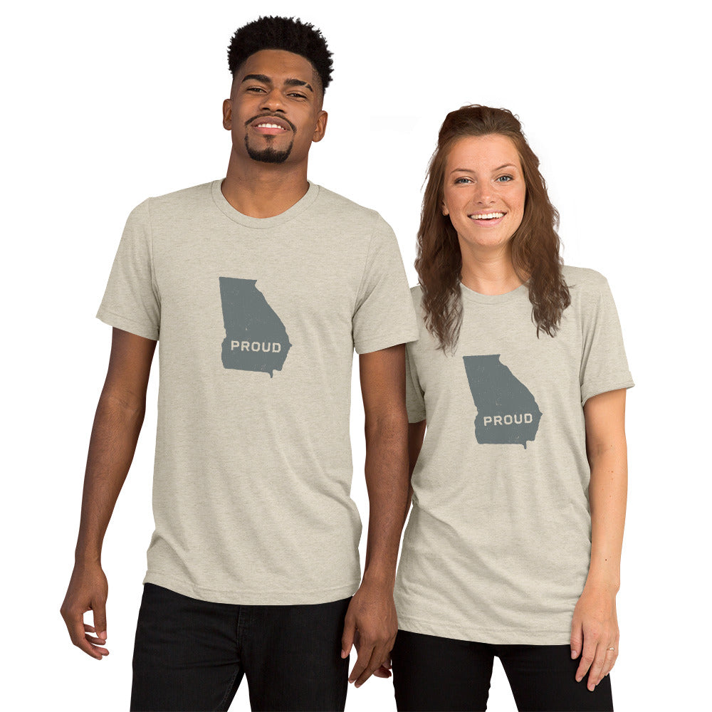 PROUD GEORGIAN Men's and Women's T-shirt