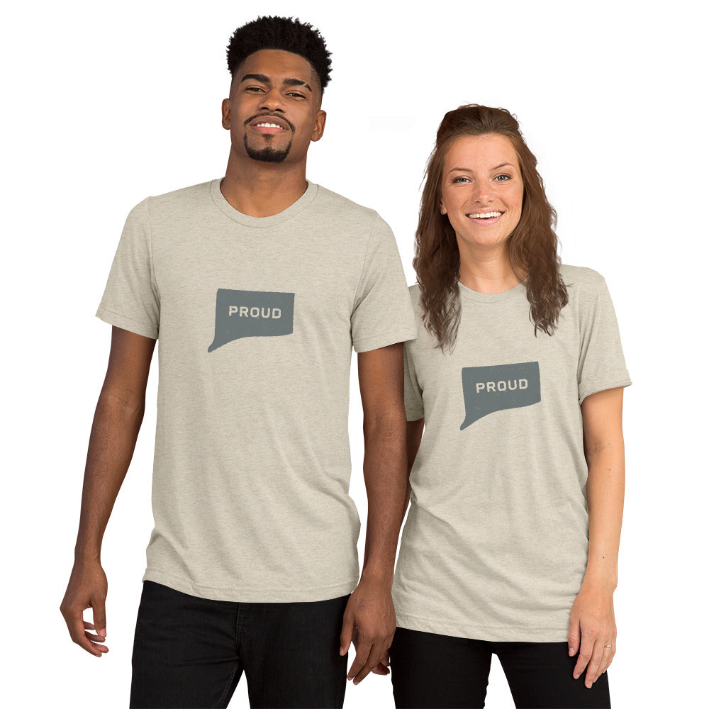 PROUD CONNECTICUTER Men's and Women's T-shirt