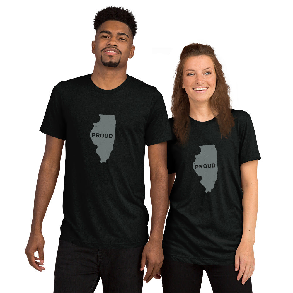 PROUD ILLINOISAN Men's and Women's T-shirt