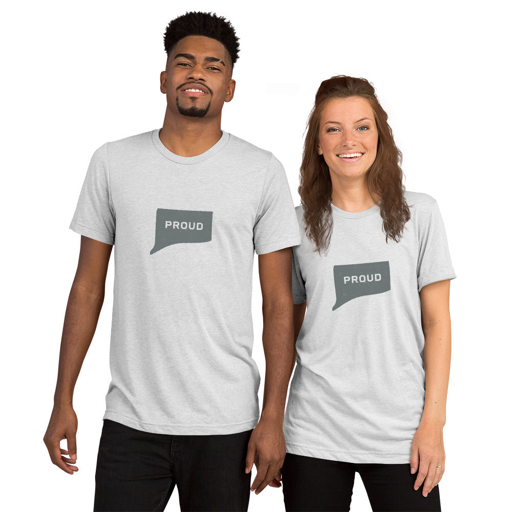 PROUD CONNECTICUTER Men's and Women's T-shirt