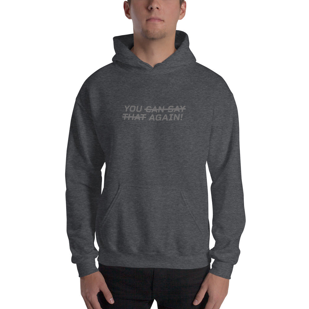 YOU CAN SAY THAT AGAIN Men's Hoodie