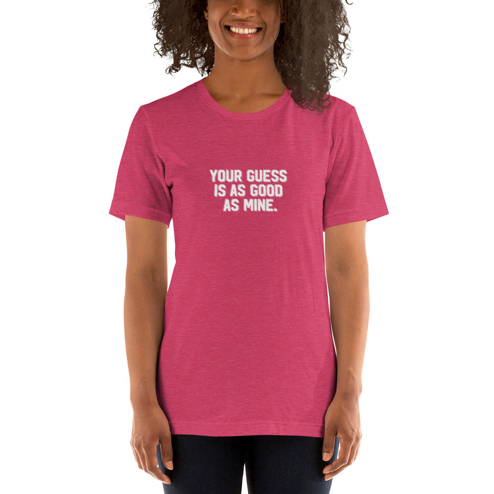 YOUR GUESS IS AS GOOD AS MINE Women's T-shirt