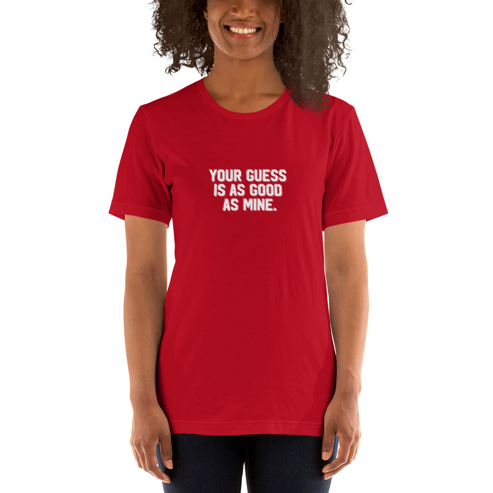 YOUR GUESS IS AS GOOD AS MINE Women's T-shirt