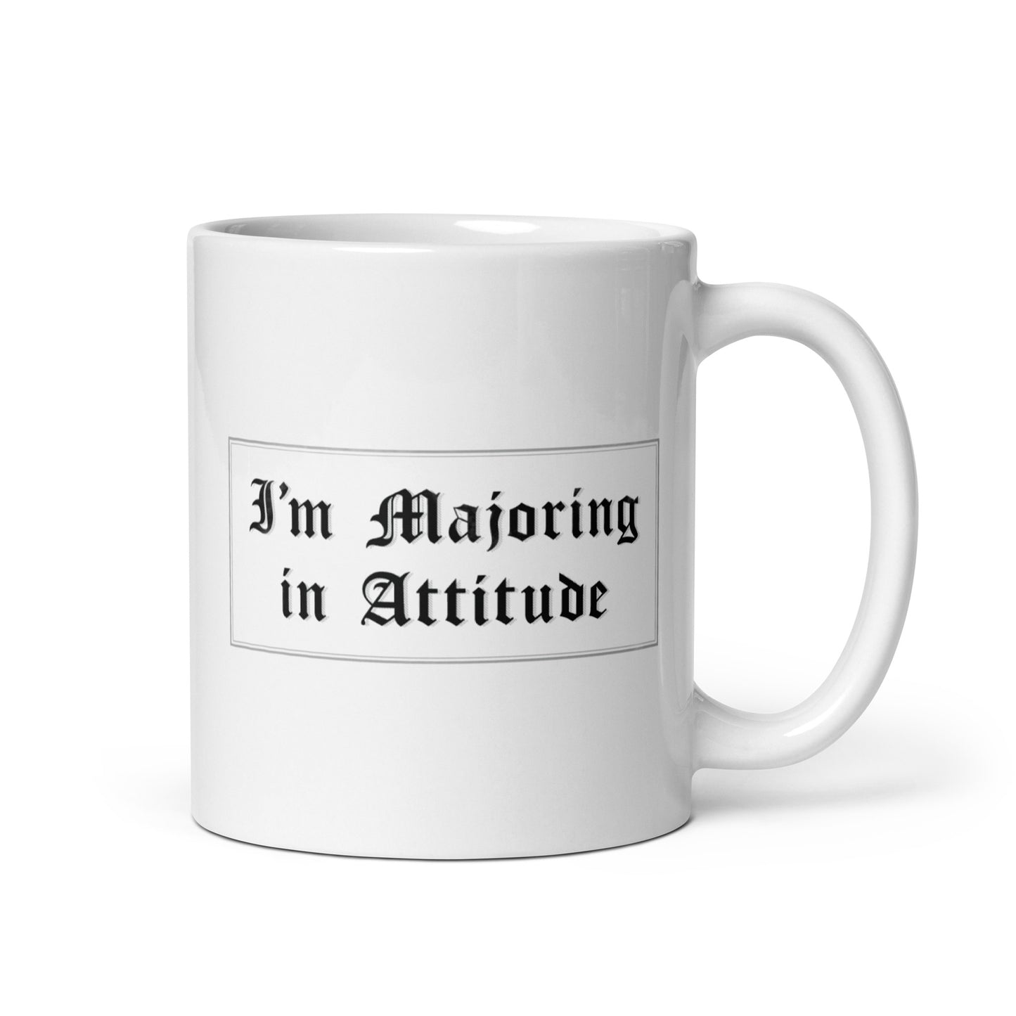 MAJORING IN ATTITUDE Mug